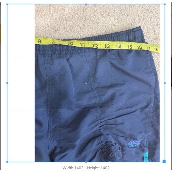 Men's Blue Speedo Vintage Swim Shorts M - Picture 3 of 4